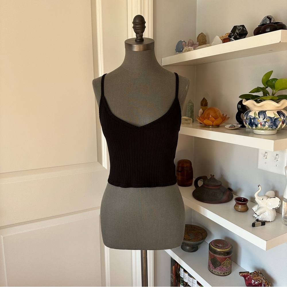 Divided Ribbed Tank Top